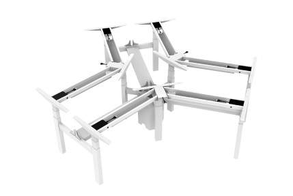 Elektrisch höhenverstellbarer Schreibtisch DS9 / 120° Multi-Station
