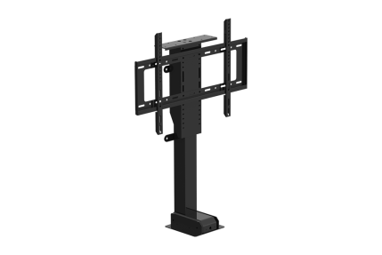 Versteckter TV-Ständer mit einem Motor