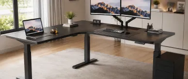 Wie man den besten L-förmigen, höhenverstellbaren Schreibtisch für ein Homeoffice auswählt